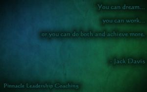 Dream and work - quote